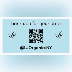 30 CUSTOM STICKERS - 2” x 1” - THANK YOU FOR YOUR ORDER - W/ CLOSET NAME & QR